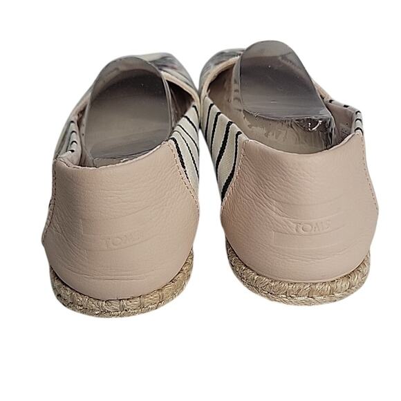Toms Alpargata Rope Espadrilles Floral Embroidered Slip On Flats Size 8.5 EUC - Picture 5 of 9